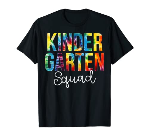 Kindergarten Squad Tie Dye Apreciation Day Regreso a la escuela Camiseta