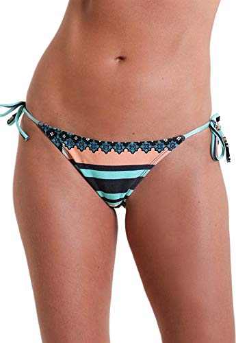 Calcinha Biquíni Avulso Lacinho Tulum - Estampa Azul Tulum - P