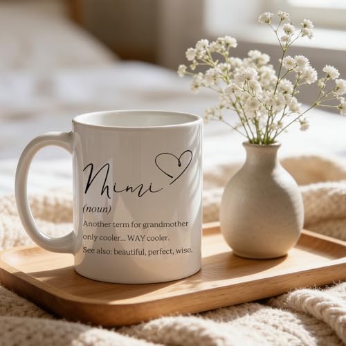 Taza de cerámica Trenstise para abuela 11 oz miniatura 4