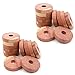 BEIIEB 24 anillos de madera de cedro para armario, repelente de polillas natural y sostenible, repelente de insectos para ropa, madera de cedro aromática para repeler polillas, insectos y olores