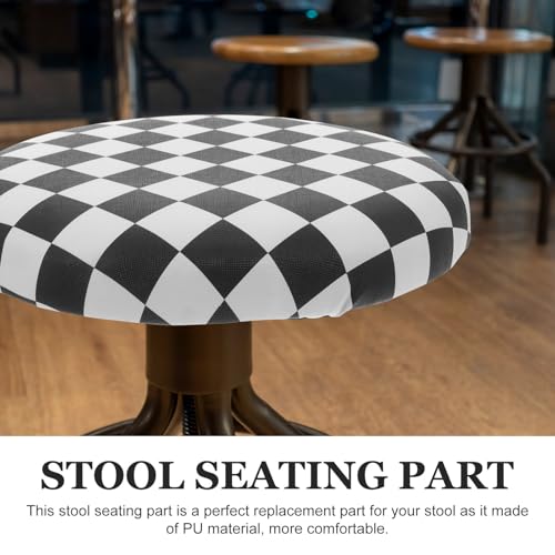 Asiento de silla de PU lavable y funda elástica para taburete cómodo 4