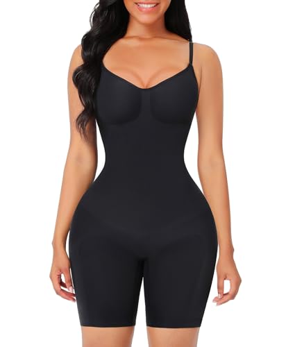 Image of FeelinGirl Shapewear Bodysuit Tummy Control Faja Seamless Sculpting Butt Lifter Body Shaper for Women