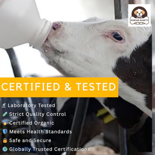Image of Cow & Buffalo Feeding Bottle - Large Capacity, BPA-Free, Anti-Colic Nipple, Leak-Proof, Durable Plastic, Easy-to-Clean Milk Feeder for Calves, Animals, Dairy Farm Essentials. (2.5 LITRE)