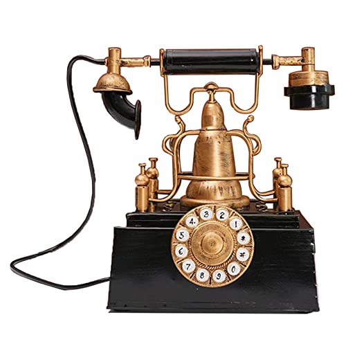 Teléfono antiguo vintage para salón clásico y decoración de oficinas elegantes en hierro 1