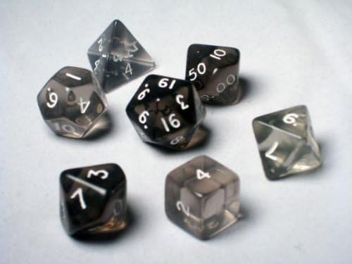 Black/White Translucent (Set of 7 Dice)