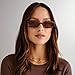 Le Specs Outta Love Sunglasses - Vintage Tort, Oval, Unisex, Micro 90s Sleek Style