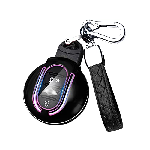Boîtier de clé Mini Clubman protection de clé de voiture noire pour trajet quotidien F64 F60