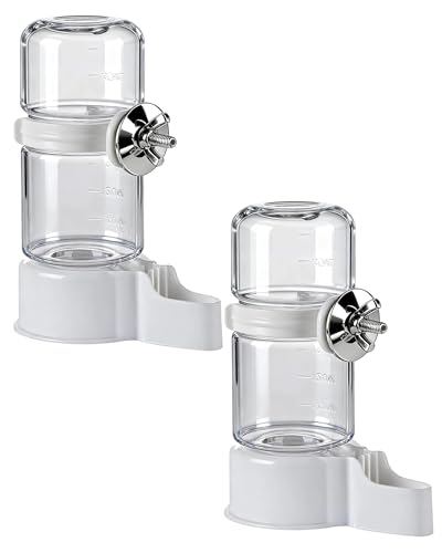 Fonyiunce 2 PCS Distributeur Automatique d'eau pour Oiseaux 140ml Oiseaux Buveur Automatique, Pratique et Hygiénique, Facile à Installer et Nettoyer pour Oise-aux, Passereaux, Perroquets