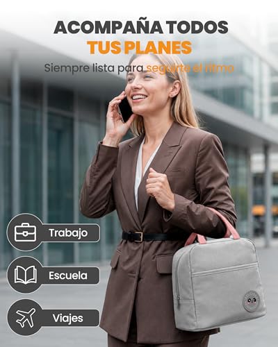 Miniatura 5 de Unycos - Bolsa Térmica Porta Alimentos 7l Nevera Portátil Con Aislamiento, Lunch Box Impermeable, Hermética E Isotérmica, Porta Fiambrera Para Almuerzo, Oficina, Viaje, Pícnic O Colegio Gris Rosa