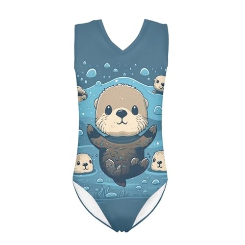Image of Xhuibop One Piece Swimsuits for Girls Beachwear Bathing Suits 3-14