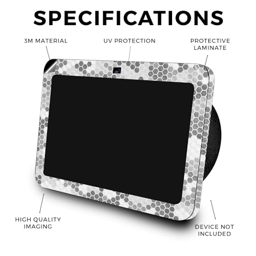 Image of Carbon Fiber Skin Compatible with Amazon Echo Show 8 (3rd Gen, 2023) - Camo Hexadots - Premium 3M Vinyl Protective Wrap Decal Cover - Easy to Apply | Crafted in The USA by MightySkins