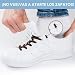 Leazy Flat, Cordones Elásticos Planos Unisex, Marrón Oscuro, Talla S(Hasta 4 Ojales...