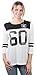 Ultra Game NFL Oakland Raiders Women's Vintage 3/4 Long Sleeve Tee Shirt, White, Large