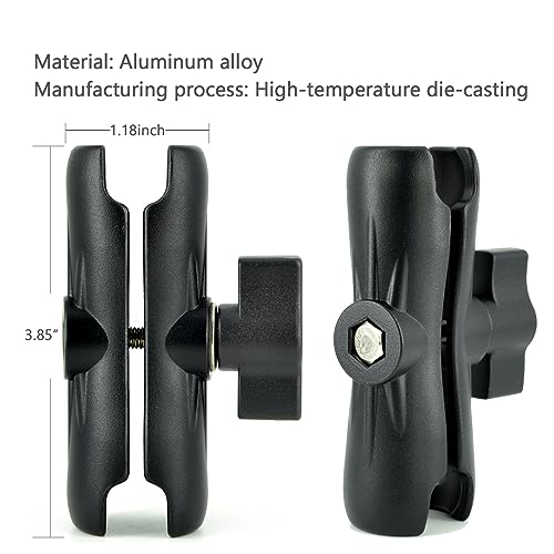 Vaubortti Aluminum Gps Mount, 17Mm Ball Mount And T-Bolt Ball Mount 2 In 1,Fit For Garmin Gps & Backup Camera Monitor thumb #2
