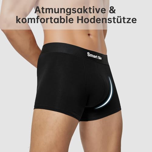 Smart Sir Smart Sir Boxershorts Herren 12er-Pack Unterhosen Männer Bsaumwolle Multipack mit elastischem Bund Gute Passform undAngenehm zu Tragen - Funktionsansicht 5 | TV | Video | Foto
