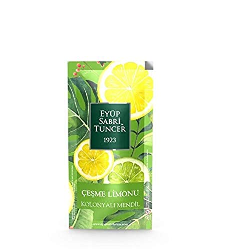 Premium Natural Cesme Lemon Cologne Wipes On The Go (120 Count)