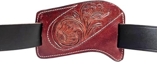 warreplica Genuine Real Leather Case Handmade Knife Sheath with Belt Loop | Pocket Knife Holder Holster for Belt | Fits Knives with up to 4.7" Blade | EDC Outdoor Survival Gear image 5