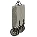 Mac Sports Collapsible Outdoor Utility Wagon with Folding Table and Drink Holders, Gray