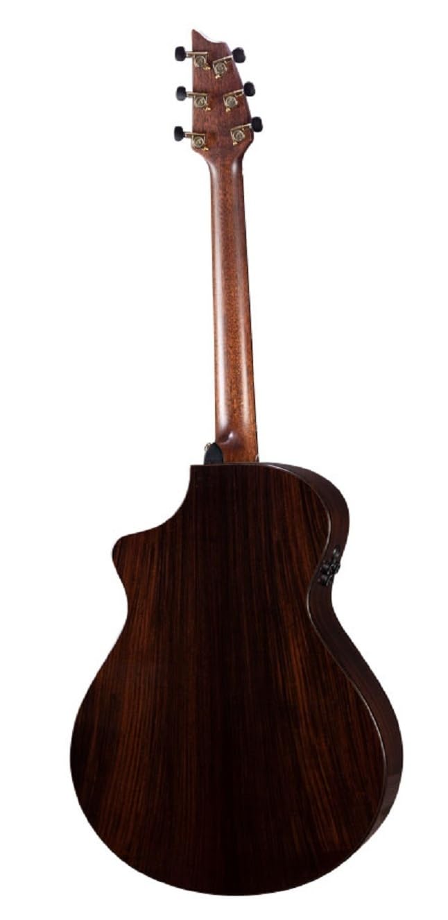 Breedlove Performer Pro Concert CE 6-String European Spruce Top Acoustic Electric Guitar with Slim Neck and Stain Black Bridge (Right-Handed, European-EI Rosewood)