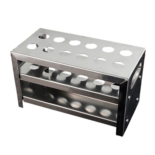 Estante de tubos de aluminio con 12/36 orificios para experimentos de laboratorio Estante de laboratorio permanente