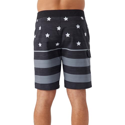 O'NEILL Men's 20 Inch Patriotic USA Boardshorts - Quick Dry Swim Trunks for Men with Fabric and Pockets3