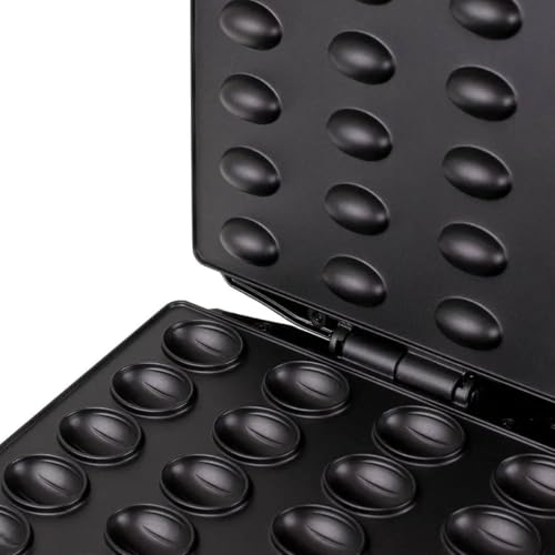 Peanut machine 1600W, cookie maker, non-stick coating, baking 24 halves at the same time, overheat protection, sweet and salty nuts, vertical storage black - Image 5