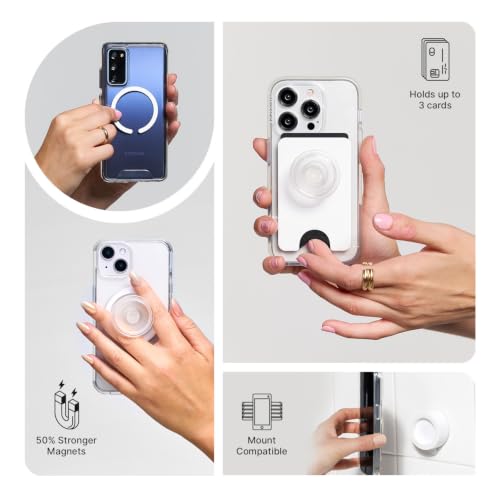Image of PopSockets Phone Grip for MagSafe, Magnetic Holder- Tidepool Daisy Mix | Removable, For Kindle / Android / iPhone, With Magnet, Disney, Mickey Mouse, Minnie, Fun, Cool, Unique