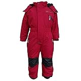 Outburst - Kinder Mädchen Kleinkinder Funktions-Skioverall Schneeanzug gefüttert wasserdicht 10.000 mm Wassersäule atmungsaktiv Winddicht, pink - 3713962, Größe 128