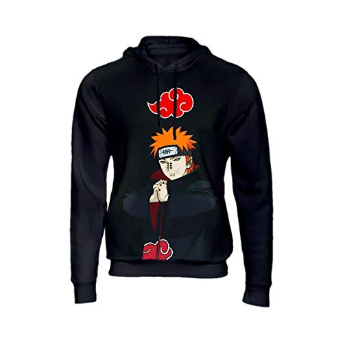 Blusa De Frio Moletom Naruto Anime Pain Akatsuki Full 3d 126 Preto Cor: Preto; Tamanho: M