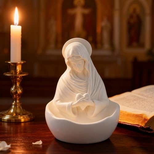 Estatua Virgen María Our Lady of Grace de resina miniatura 5
