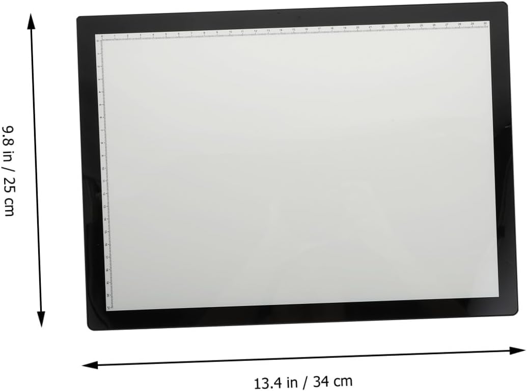 HEMOTON A4 LED Tracing Light Pad Drawing Board for Artists with Magnetic Clip, Rechargeable USB Battery Powered Animation Copying Board for Sketching and Calligraphy Practice