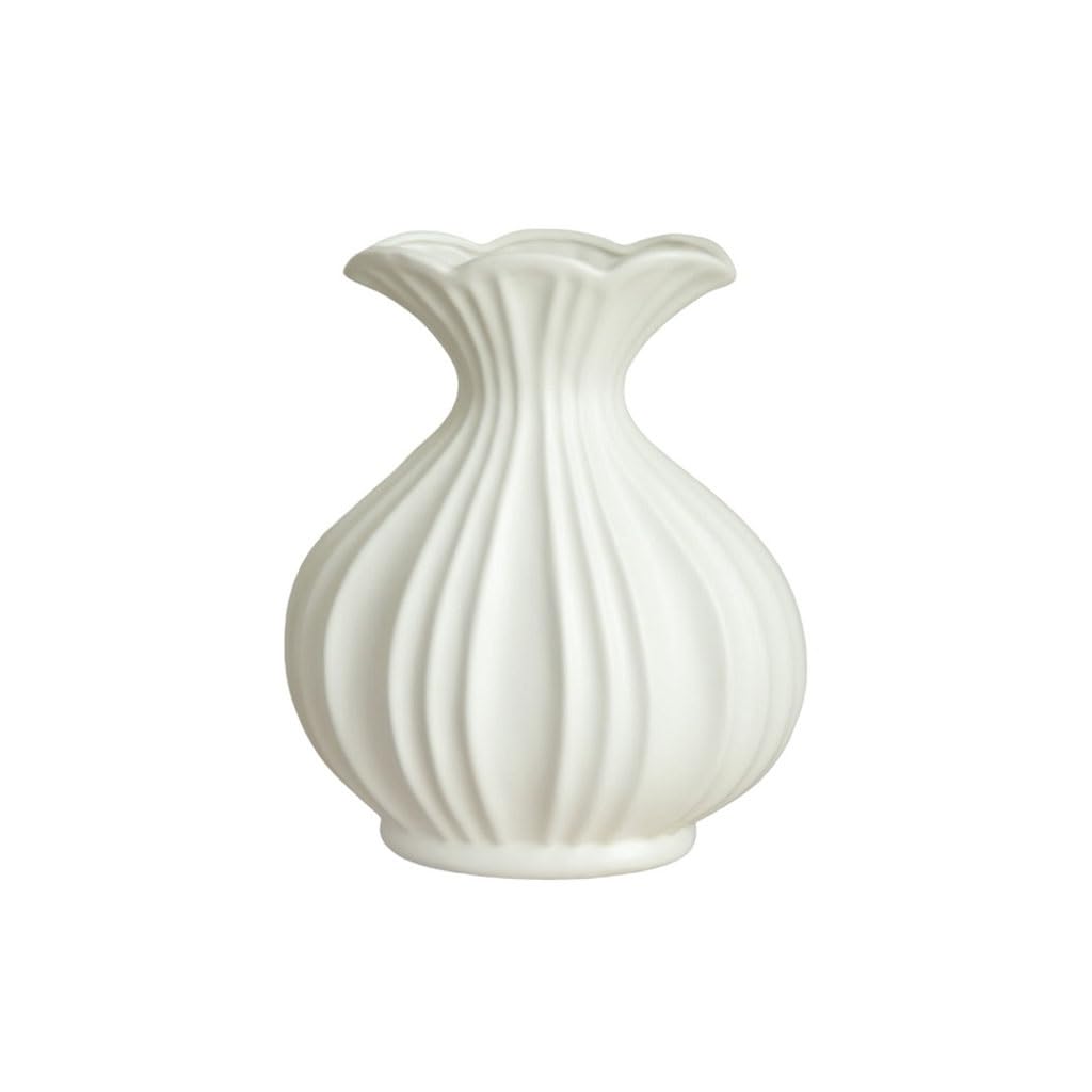 Kunyos A Vase Simplicity European Style Ceramic Vase Living Room Table Flower Rrangement Ornaments Ceramic Vase(A)