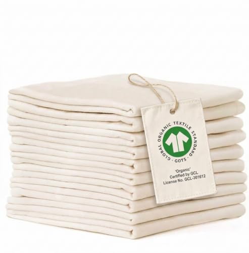 Flour Sack Kitchen Towels |Organic Cotton Blank Towel| Tea T...