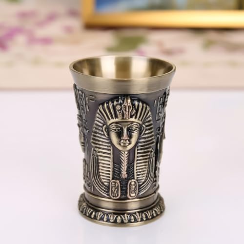 Générique Small Shot Cups – Zinc 30 ml Vintage Egyptian Drinking Tool, Shot Mug and Beer – for Tequila Whisky Christmas Family Friends Party Home Holiday Weekend Halloween Witch - Image 2