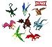 BOTARO Mini Dragon Toy Figures in Assorted Colors and Styles - 2 Inch Plastic Dragons Pack of 24
