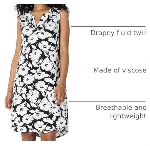 Image of Amazon Essentials Women's Sleeveless Woven A-line V Neck Shift Dress