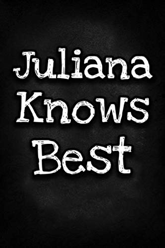 Juliana Knows Best: Unique Personalized Journal Gift for Juliana, Lined Notebook to Write in, Diary with Inspiring Words, Special Present for Juliana (Cute Gifts)