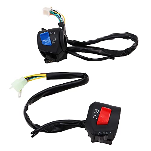 VOANZO 1 par universal de interruptores de manillar izquierdo y derecho para motocicleta Quad Dirt Bike ATV Scooter