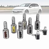 TEWOLISES TF-60SN 09G 6-speed Trans solenoid set 8PCS For Audi TT 03-06 1.8L For Volkswagen Beatles 03-10 1.8L 1.9L 2.0L 2.5L 6-speed Transmission solenoid kit For Volkswagen Golf 07-11 2.0L
