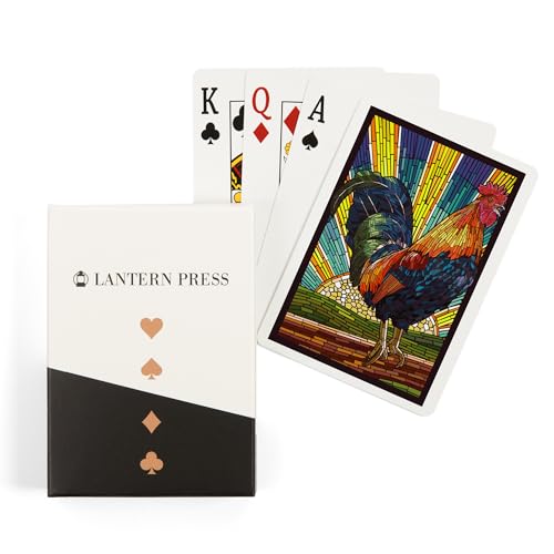 Baraja Rooster Mosaico de Papel 52 Cartas Tamaño Póker