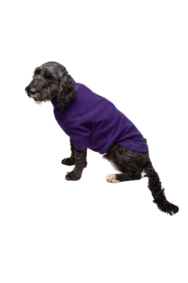 Fleece Dog Jumper Puppy Jacket Winter Coat XS, S, M, L, XL Pet Clothes Rydale 18 Colours (Large, Purple)