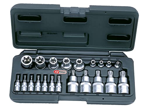 KS Tools 922.4307 Coffret de 21 pièces mâle/femelle torx 1/4