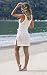 Timuspo Strandkleid Damen Luftig Strand Strickkleider Badeanzug Cover Up Häkeln Bikini Beachwear Weiß S