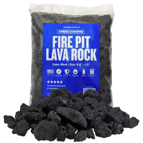 American Fire Products | Medium Lava Rock, 1/2' - 1' |...
