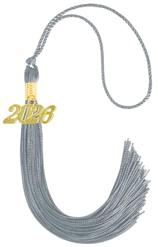 Image of 2026 Tassel Graduation,Silver Tassel 2026 for Grad Cap and Graduation Ceremony Accessory Decoration