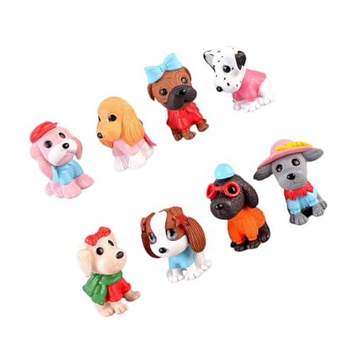 SHINEOFI 1 Juego Adornos De Pastel De Perro Cartoon Decoración Cumpleaños De Miniaturas Tartas Y Cupcakes Embellecimiento Fiestas Infantiles 8 Piezas