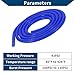 Hihaha Silicone Vacuum Tubing Hose Automotive Vacuum Line High Temperature 5.5Ft 1/8