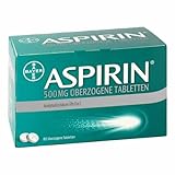 Aspirin Tablette | gegen Kopfschmerzen | schnelle und effektive Wirkung | gute Verträglichkeit klinisch belegt | 500mg ASS | 80 Stück