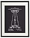 IDIOPIX Tesla Patent Prints Chalkboard Art Print Set of 6 Prints UNFRAMED No.1