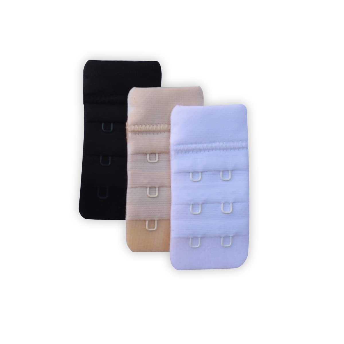 2 Hook Bra Extender for Women – Adjustable Bra Extension Strap for Comfort Fit Soft Lingerie Band Extender for Ladies Comfort Fit Maternity & Daily Use Bra Size Adjuster (Pack of 3 Multicolor)-image-1